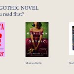 Covers of Rebecca, Mexican Gothic, and Starling House