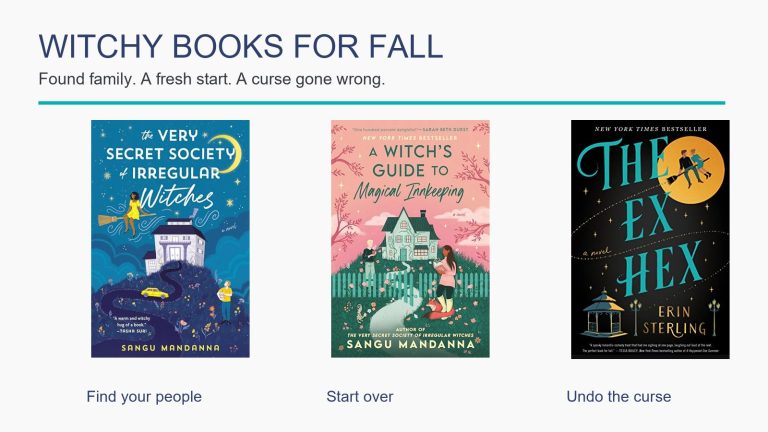 Covers of The Very Secret Society of Irregular Witches, A Witch’s Guide to Magical Innkeeping, and The Ex Hex